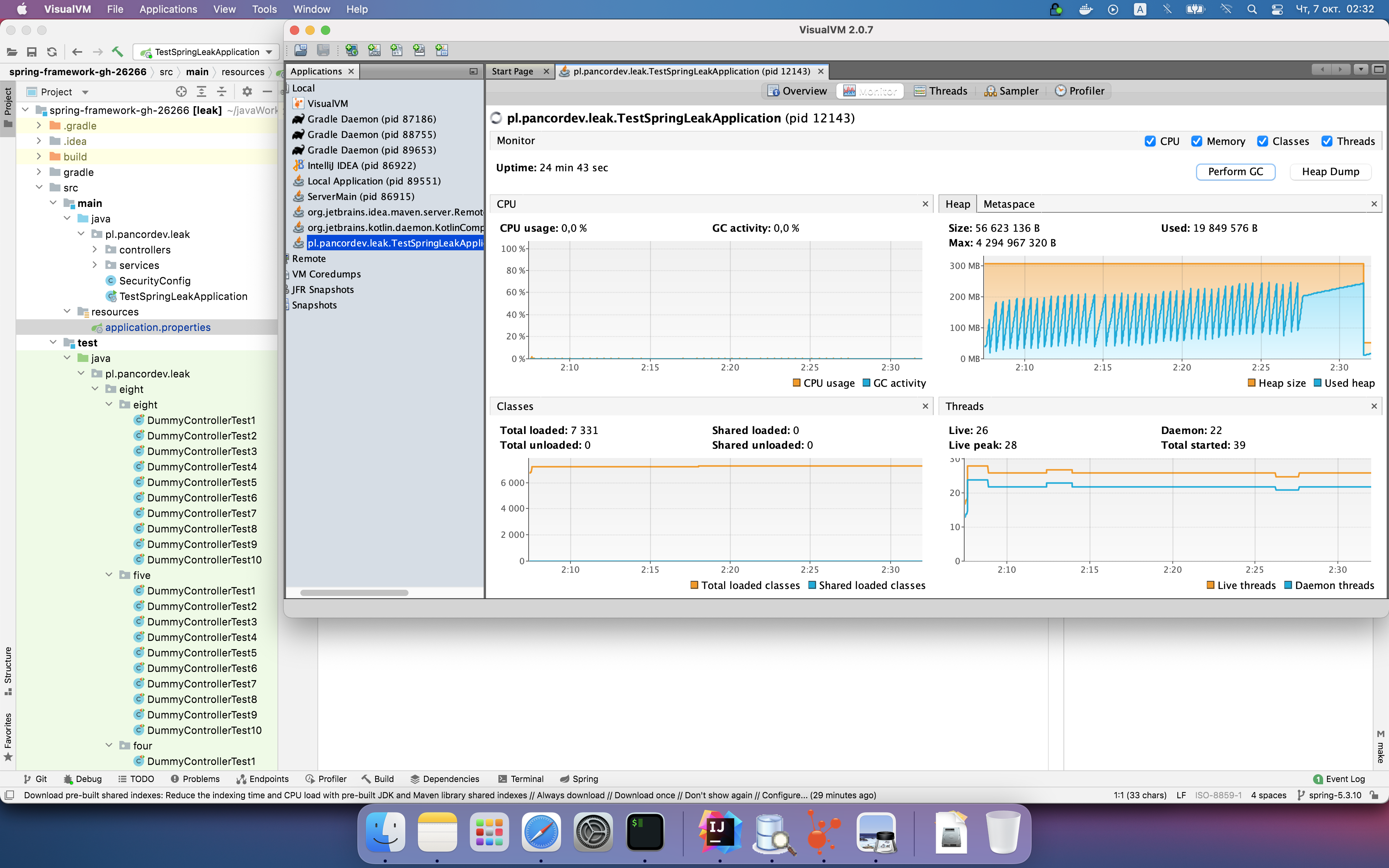 Spring Memory leak with CglibAopProxy$ProxyCallbackFilter