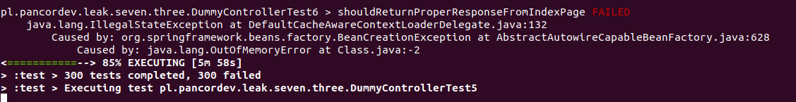 Spring Memory leak with CglibAopProxy$ProxyCallbackFilter