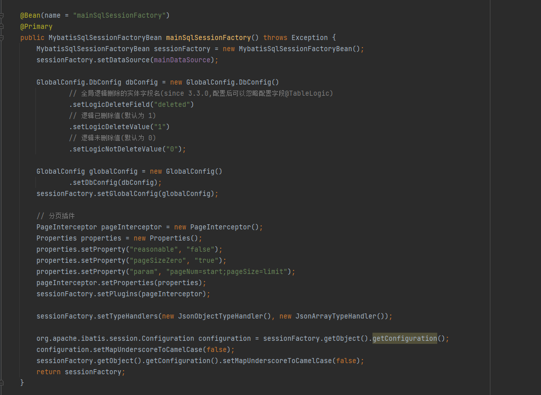 MyBatis-Plus 数据库字段驼峰命名，自动转换成了下划线
