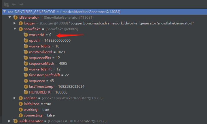 MyBatis-Plus 使用ImadcnIdentifierGenerator雪花算法生成id