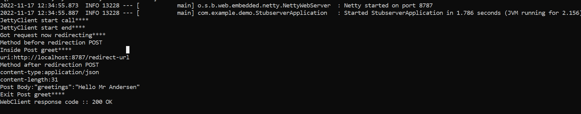 Spring Http 307 redirection is not working for POST,PUT with body when we used WebClient reactive with Jetty HttpCLient over HTTP/2.
