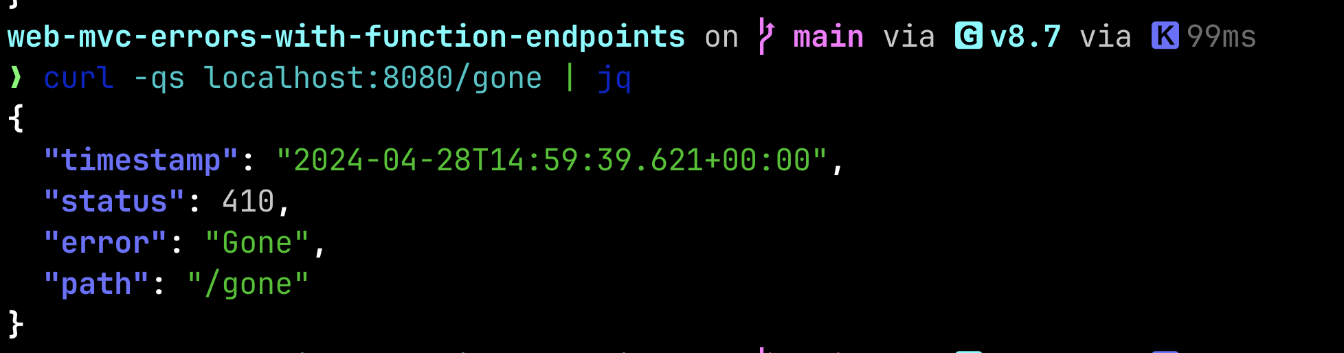 SpringBoot No error body when using 