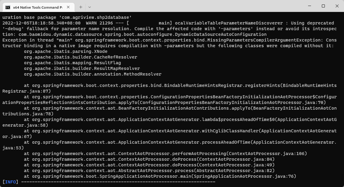 MyBatis-Plus Native Build Tools构建本地可执行文件 报错