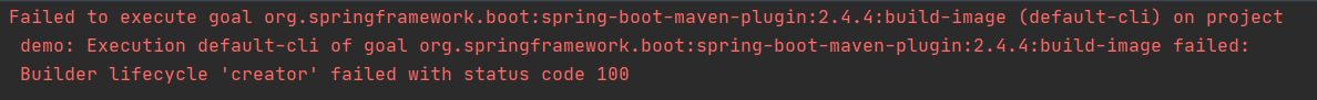 SpringBoot I failed to use mvn spring-boot:build-image and remote docker daemon on win10  