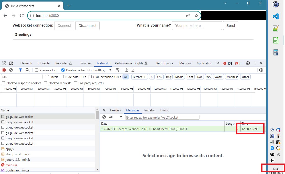 Spring Change default phase for STOMP message handling components to be ahead of Boot's WebServerStartStopLifecycle default phase