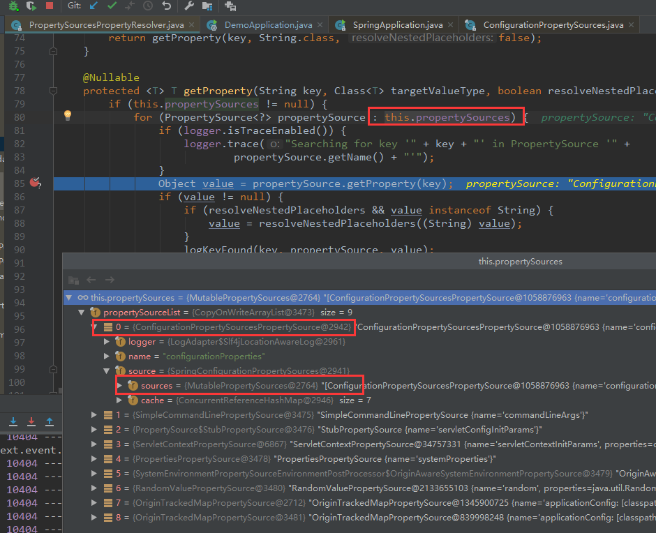 SpringBoot Short circuit checking of source already covered by ConfigurationPropertySources