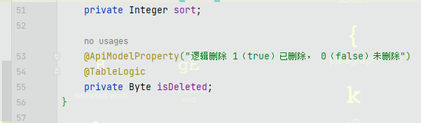 MyBatis-Plus 代码生成器     .enableRemoveIsPrefix()  // 开启 Boolean 类型字段移除 is 前缀      无效！