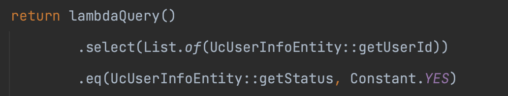 MyBatis-Plus lambdaQuery() Unchecked generics array creation for varargs parameter 