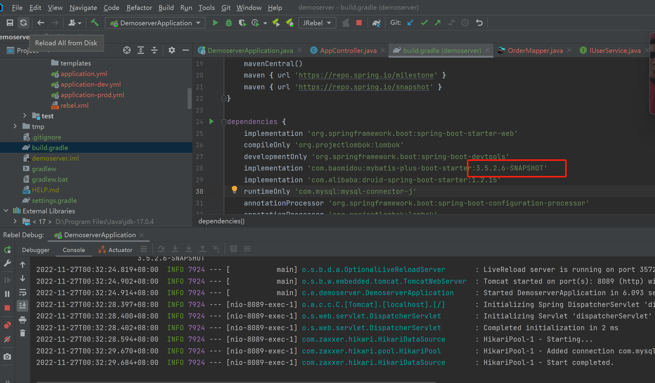 MyBatis-Plus springboot3整个框架有异常