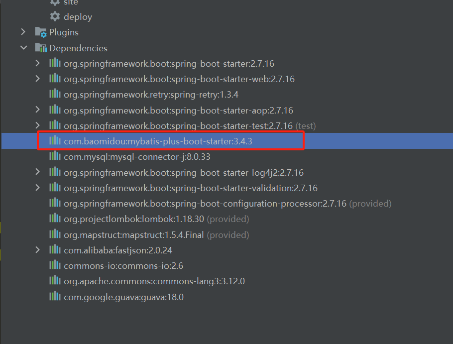 MyBatis-Plus MP升级到3.4.3后无法自动引入相关依赖