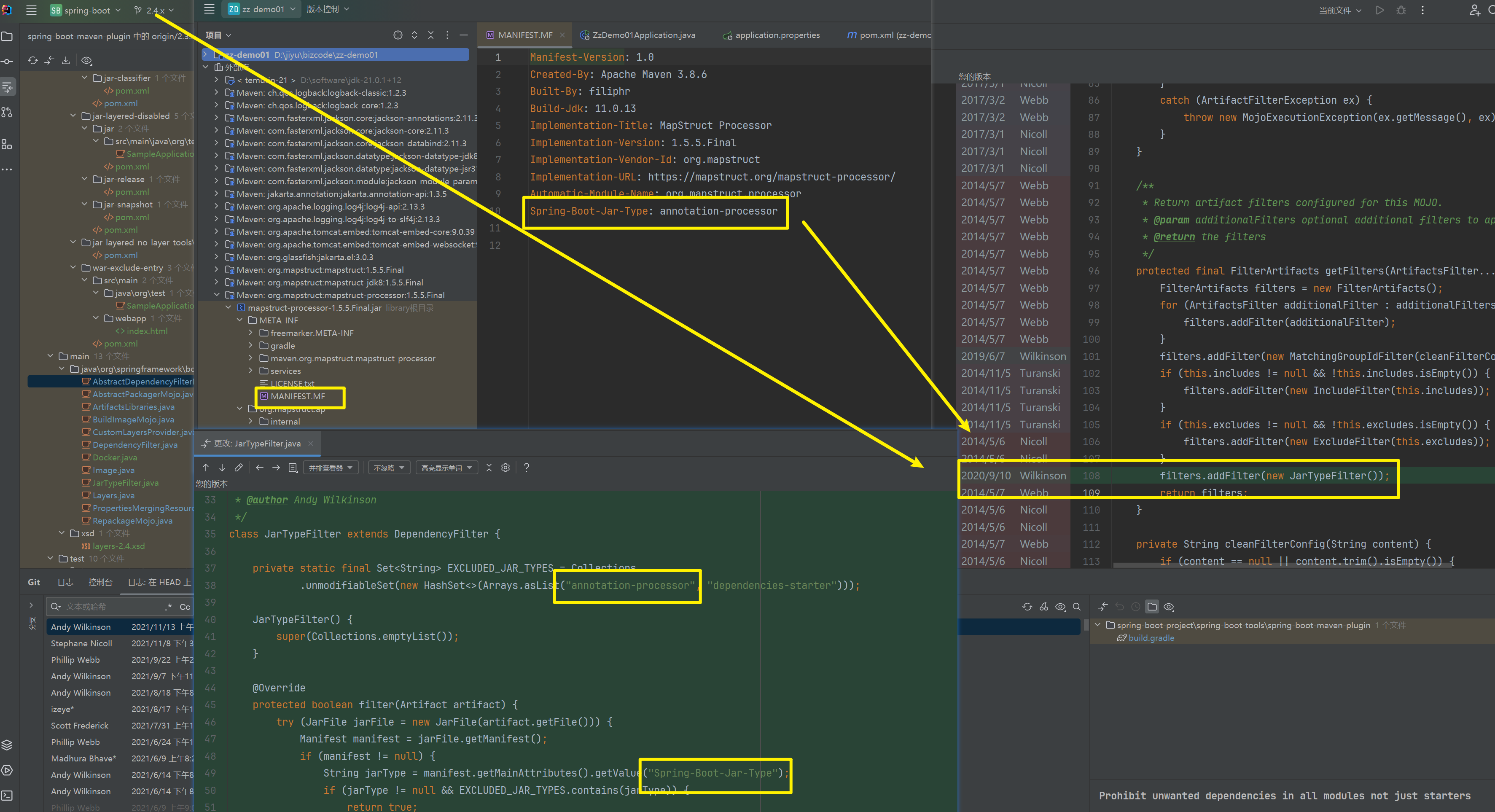 SpringBoot mapstruct-processor jar is missing when package from springboot2.4