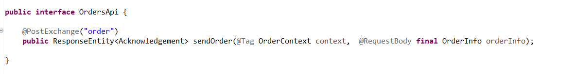 Spring Support Passing Objects to RestClient interceptor similar to Retrofits @Tag with Http Interfaces