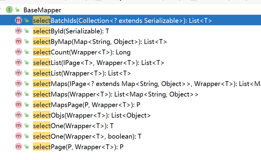MyBatis-Plus mappedStatements中不包含selectById方法吗？