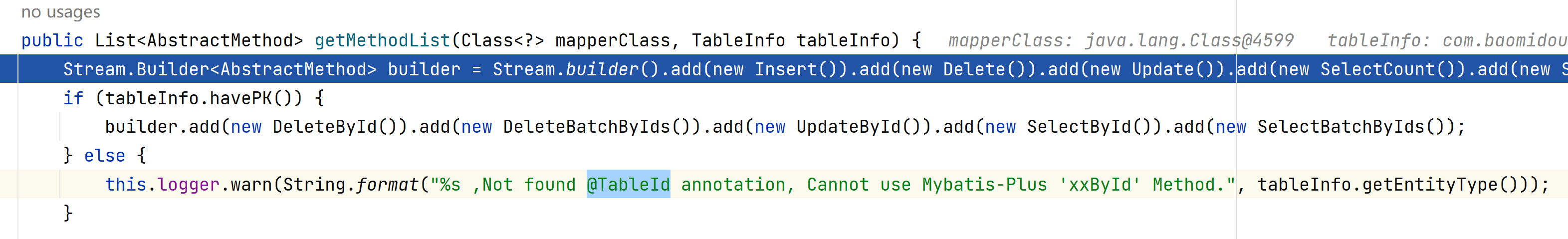 MyBatis-Plus mappedStatements中不包含selectById方法吗？