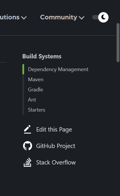 SpringBoot Scrollbar disappears on mouseover in Chrome Desktop on the new Antora documentation site