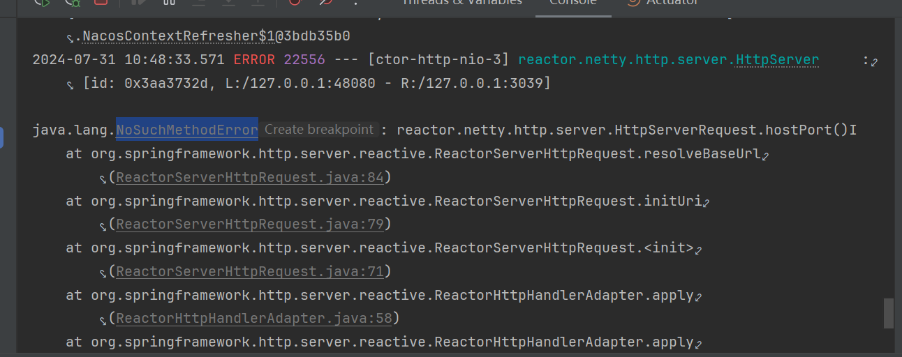 Spring Upgraded from 5.2.8.RELEASE to 5.3.33，NoSuchMethodError  from ReactorServerHttpRequest#resolveBaseUrl