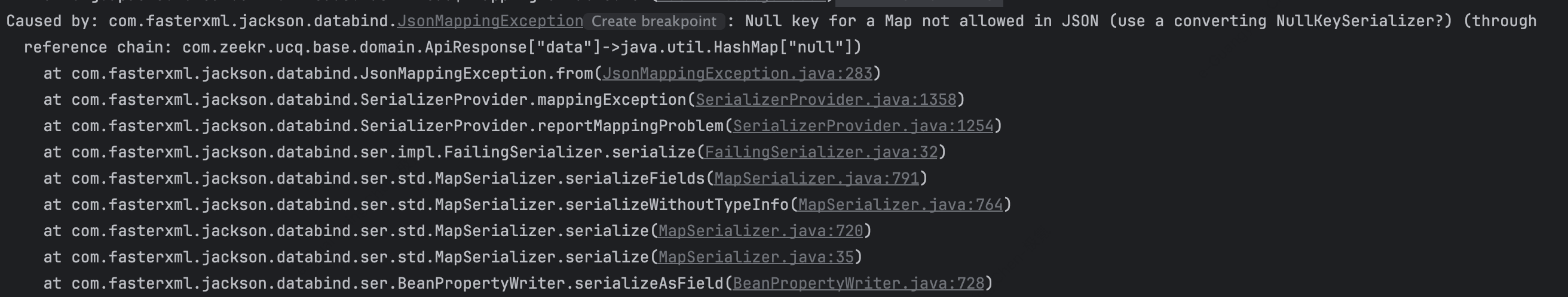 Spring A JSON serialization exception can lead to corrupted output being written to the OutputStream of the response.
