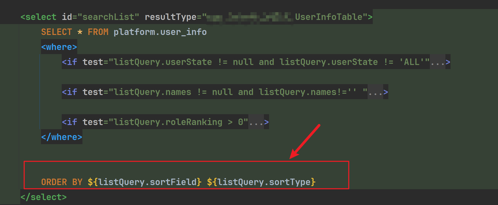 MyBatis-Plus XML执行的SQL警告：optimize this sql to a count sql has exception