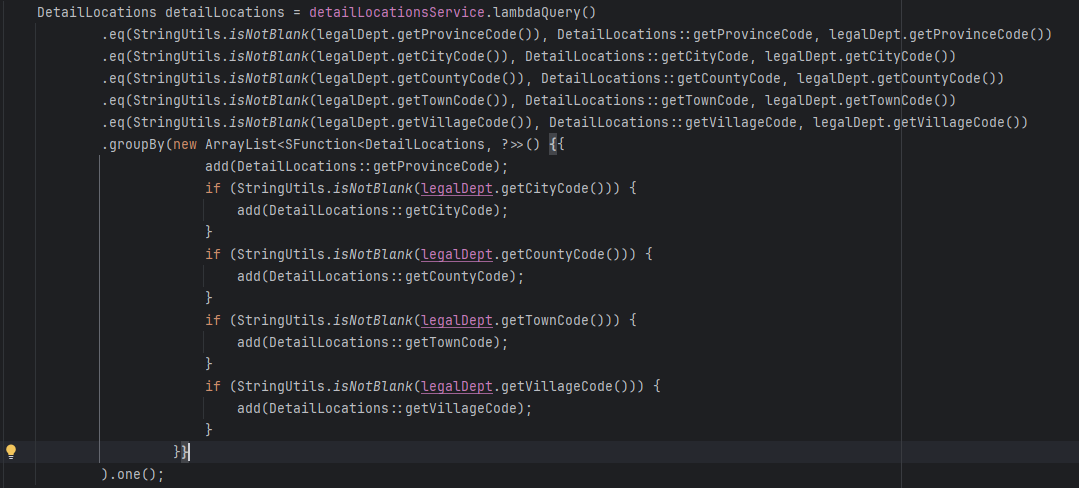 MyBatis-Plus lambdaQuery 多条件groupby生成 sql有多余逗号