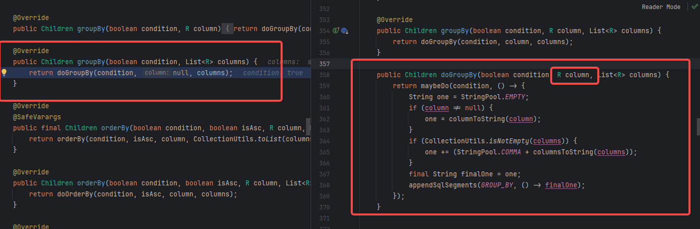 MyBatis-Plus lambdaQuery 多条件groupby生成 sql有多余逗号