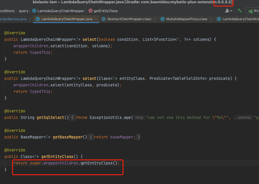 MyBatis-Plus 调用model.insert()方法报class must not be null