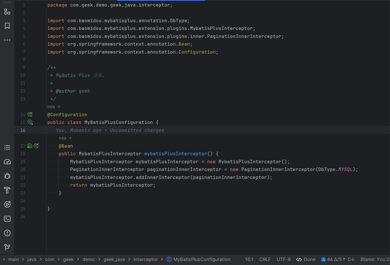 MyBatis-Plus MyBatis Plus 分页插件 bad SQL grammar []