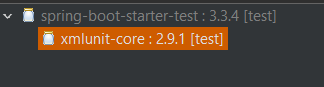 SpringBoot spring-boot-starter-test:3.3.4  has a dependency on xmlunit-core version 2.9.1 that has a vulnerability issue