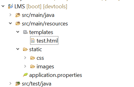 SpringBoot Thymeleaf not working in springboot starter project which is production service