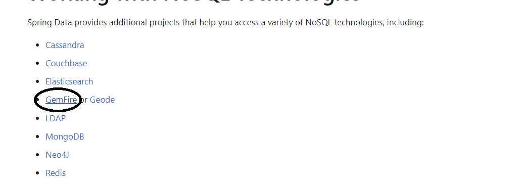 SpringBoot Remove links to Spring Data GemFire