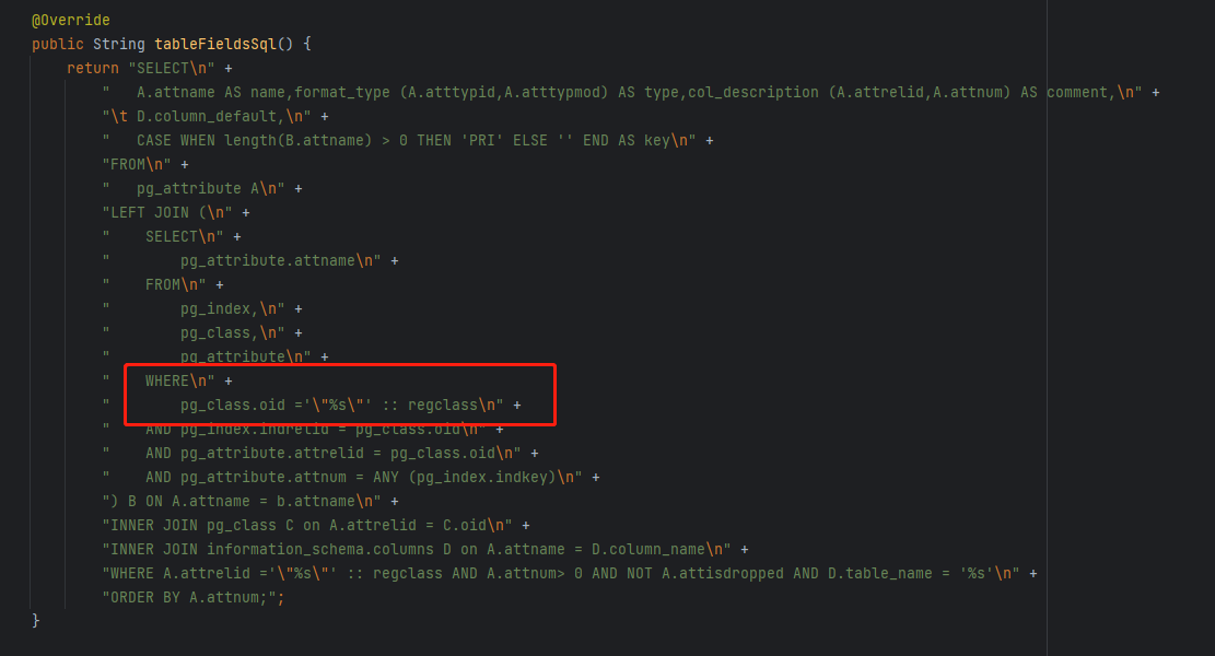 MyBatis-Plus 代码生成postgresql的表时报错，“关系不存在”