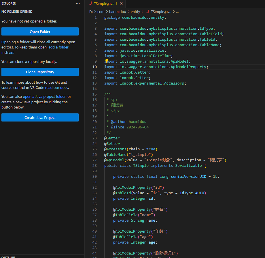 MyBatis-Plus 代码生成器，entity格式不准确
