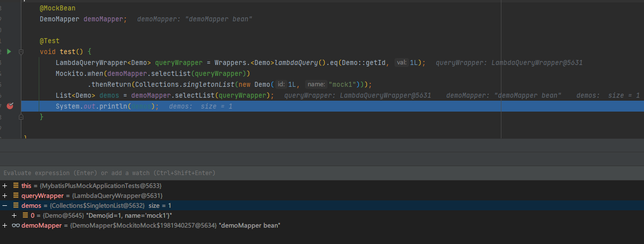 MyBatis-Plus 使用mockito如何对mybatisplus的链式调用进行mock测试？