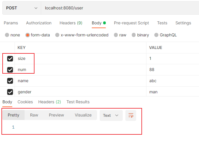 Gin Can not bind form-data request with custom struct that have two int fields