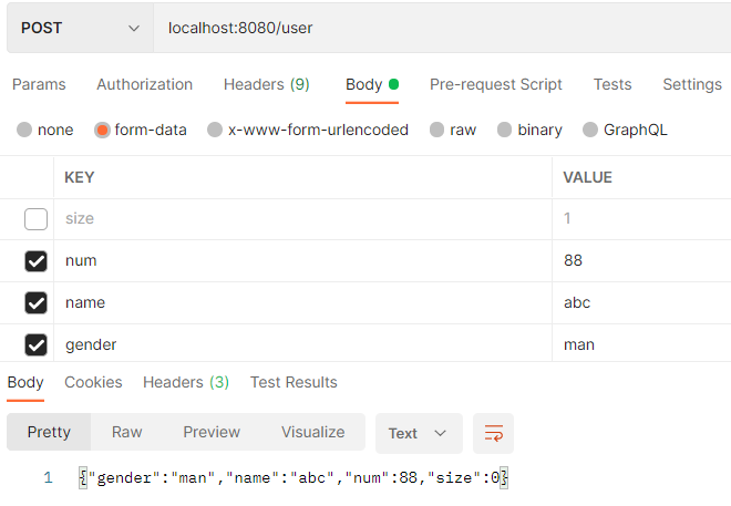 Gin Can not bind form-data request with custom struct that have two int fields