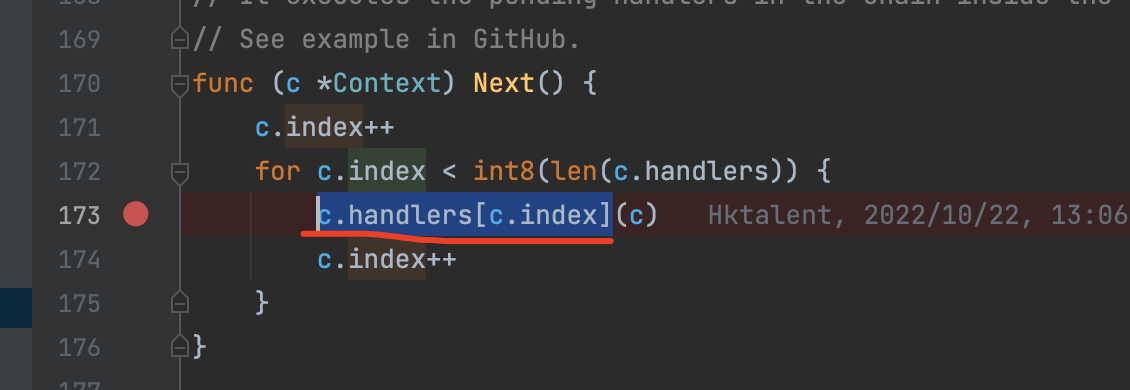 Gin what happened? /github.com/gin-gonic/gin/context.go:173 (0x47f51d3)   (*Context).Next: c.handlers[c.index](c)