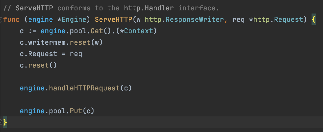 Gin missing method CloseNotify