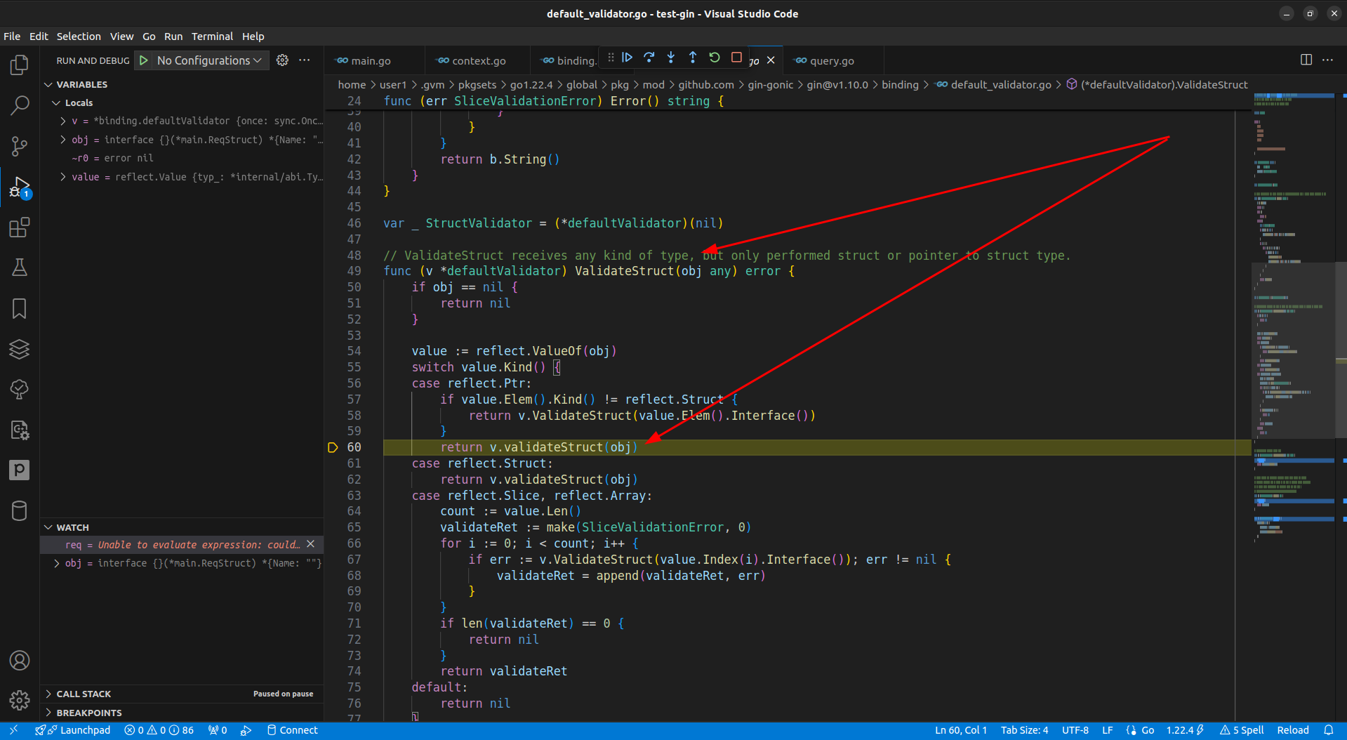 Gin How to apply default value if empty value provided by client during model binding?