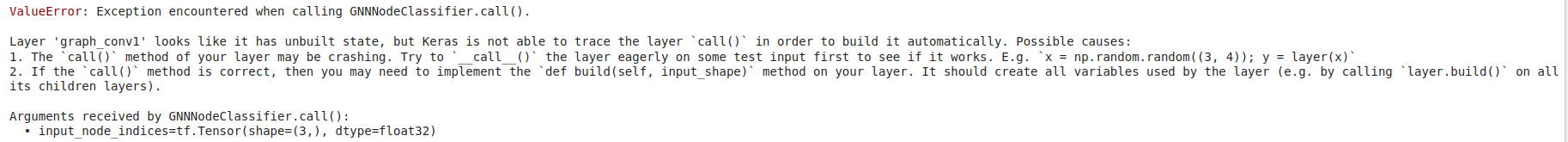 Keras  tf.keras compatibility: Convert Node Classification with GNN to Keras Core