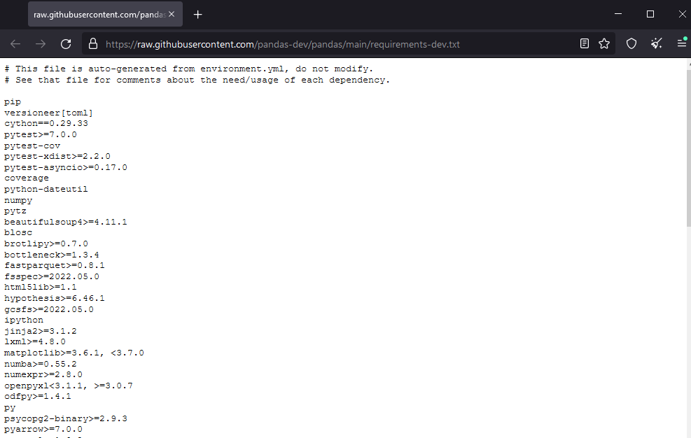 Pandas BUILD: Docker build failed 'Connection to raw.githubusercontent.com timed out.'