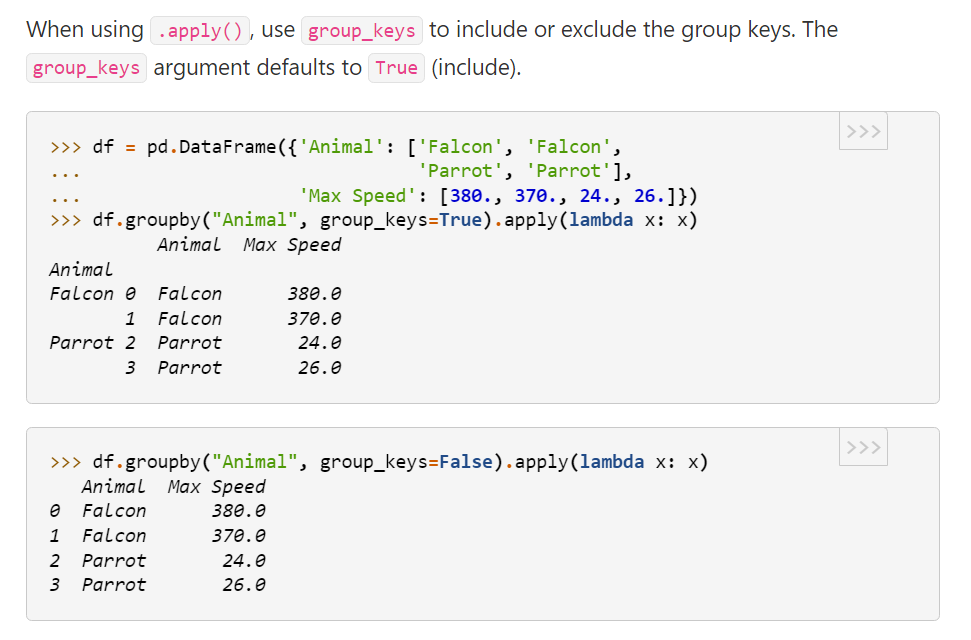 Pandas groupby weird behavior